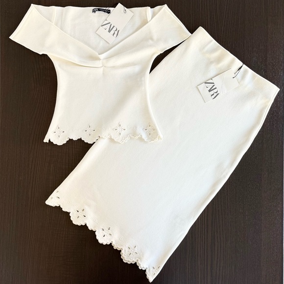 Zara Off-White Women's Skirt Set - Picture 12 of 12